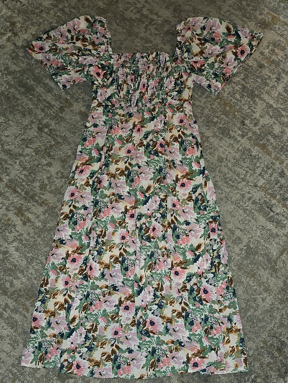 ASTR Floral Tie-Front Pink Midi Dress Large - Picture 13 of 16